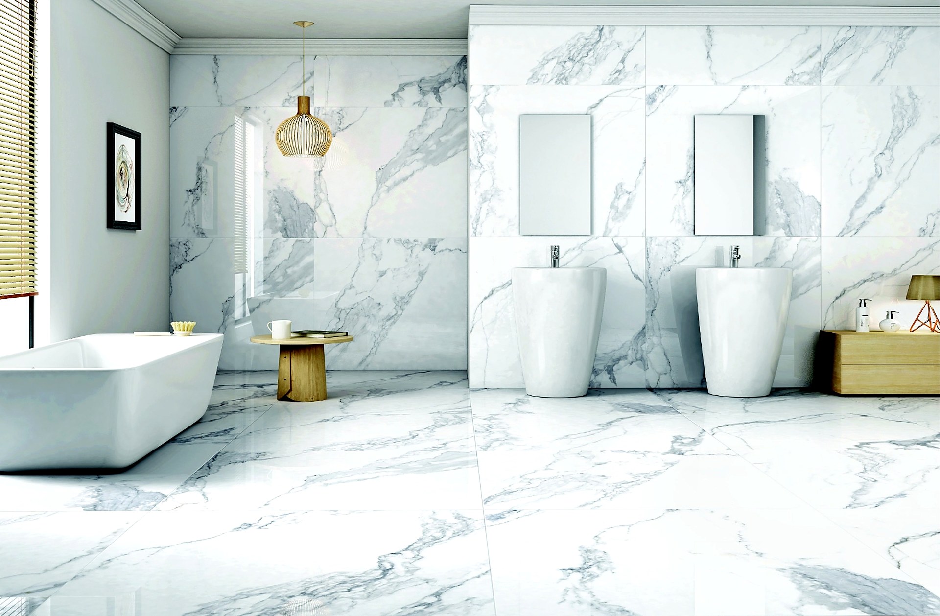 White marble bathroom